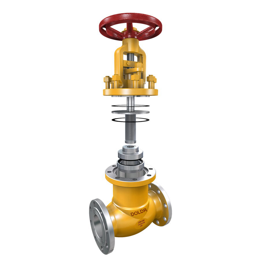 进口氯气专用波纹管截止阀-德国多尔德DOLDR