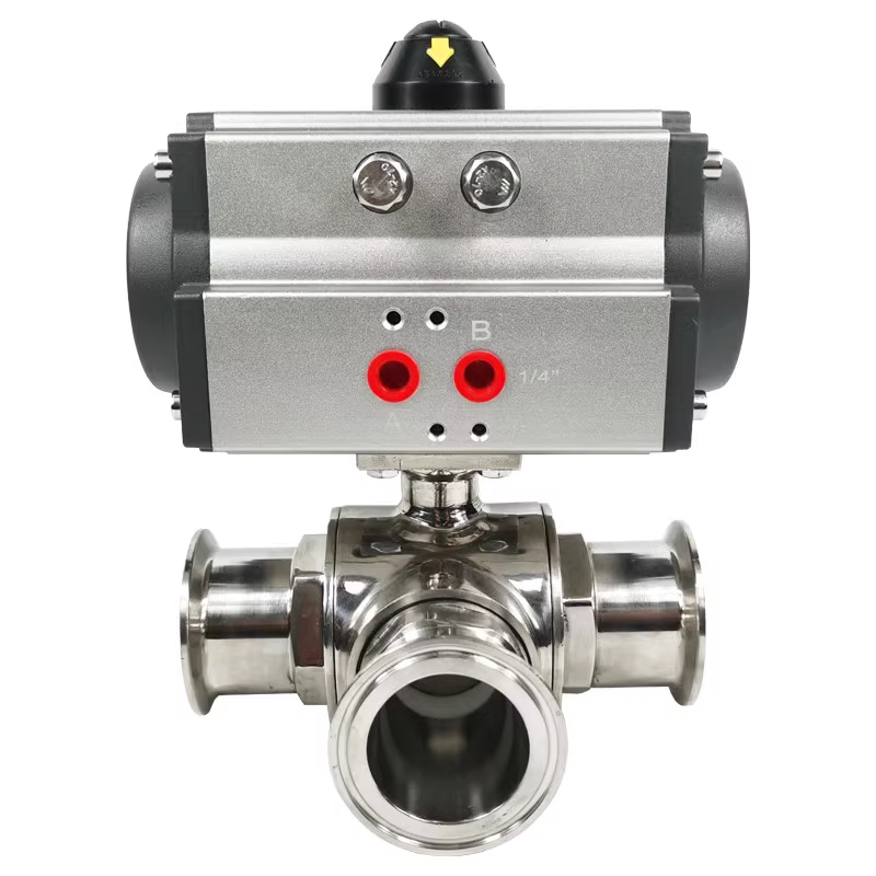 进口气动卫生级三通球阀-德国多尔德DOLDR