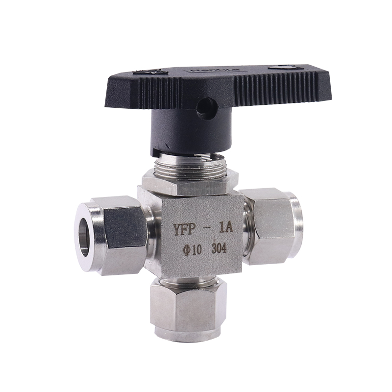 进口不锈钢卡套式三通球阀-德国多尔德DOLDR品牌