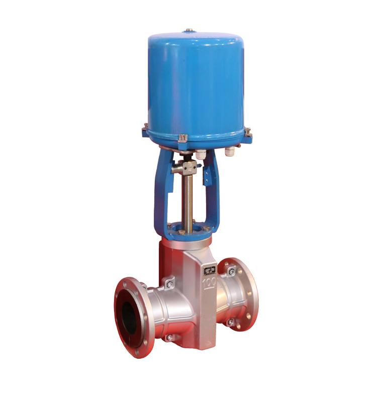 进口电动调节型管夹阀 4-20MA信号控制 PLC智能控制 德国多尔德DOLDR